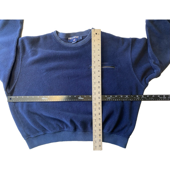 Vintage Polo Sport Ralph Lauren Mens Large Y2K Sweater Athletic Fleece Pullover - Picture 7 of 9